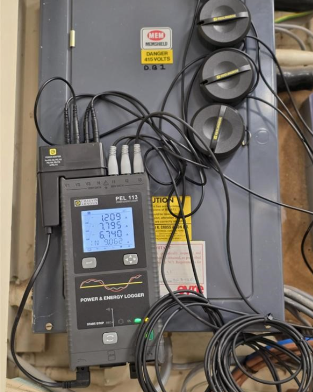 PEL113 installed on distribution board
